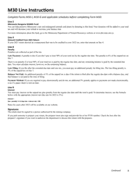 Instructions for Form M30, M30-I - Minnesota, Page 3