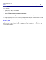 Form 8700-215 Request for Disbursement for Financial Assistance Programs - Wisconsin, Page 2