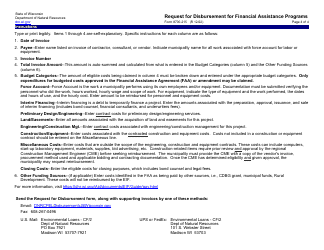Form 8700-215 Request for Disbursement for Financial Assistance Programs - Wisconsin, Page 4