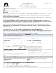 Document preview: Form CS-377 Certification of Municipal Service or Elected Municipal Service - Rhode Island