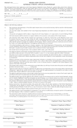 Document preview: General Utility Application/Permit - Highlands County, Florida