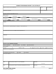 AETC Form 1122B Summary Performance Report T-38c Supt/Enjjpt