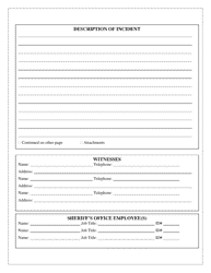 Personnel/Policy Complaint Form - Tuolumne County, California, Page 2