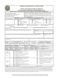Application for License to Operate an Abattoir and/or Meat Processing Plant - Georgia (United States), Page 3