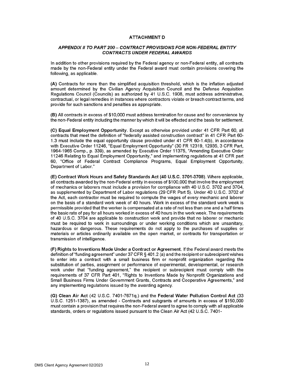 Agreement Between Client Agency and the Department of Management Services - Florida, Page 13