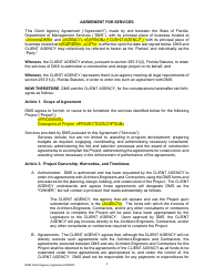 Agreement Between Client Agency and the Department of Management Services - Florida, Page 2