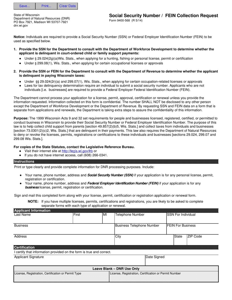 Form 9400 568 Fill Out Sign Online And Download Fillable Pdf