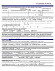 Form 3400-053 Land Application Site Request - Wisconsin, Page 2