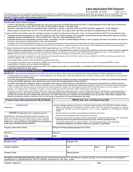 Form 3400-053 Land Application Site Request - Wisconsin, Page 3