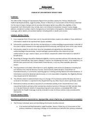 Document preview: Instructions for Form DHS1179A Change of Circumstance Report Form - Hawaii