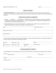 Form CC11A Subpoena for Out-of-State Case - Michigan, Page 2