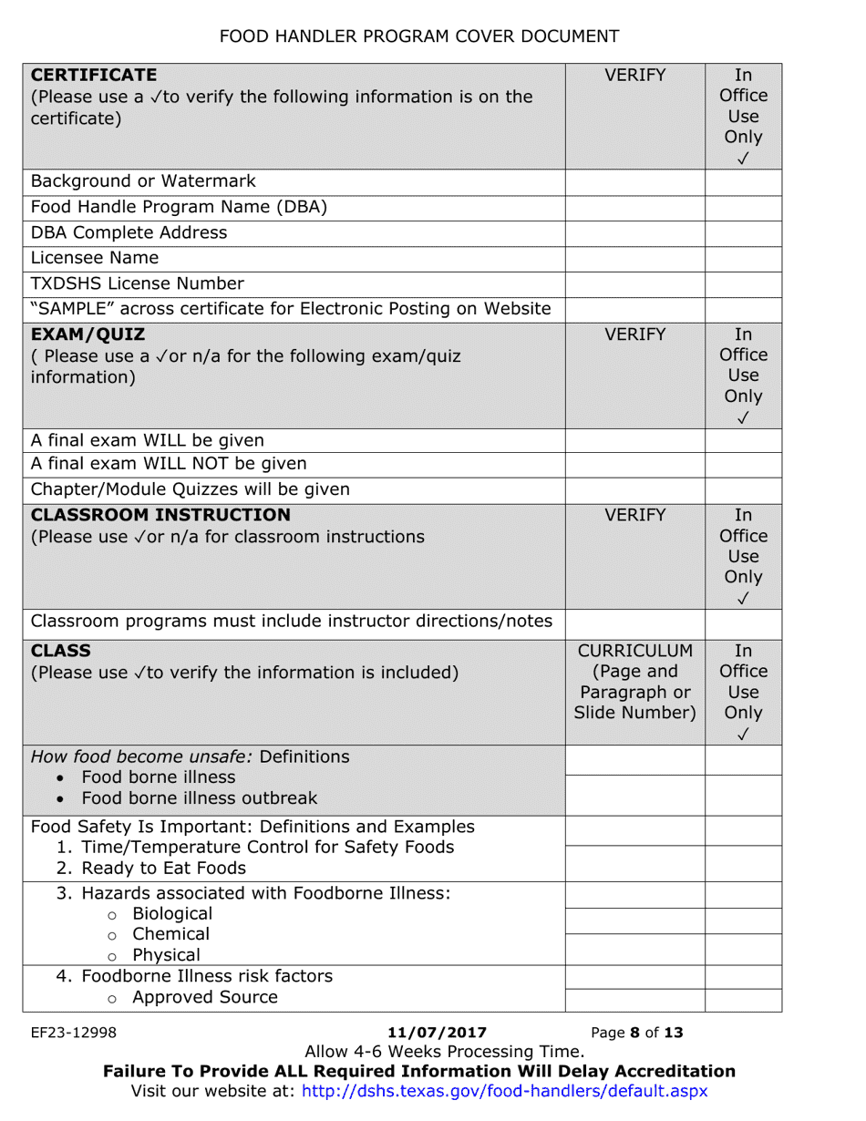 Form Ef23 12998 Fill Out Sign Online And Download Printable Pdf Texas Templateroller 0949