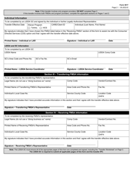 Form 3617 Request for Transfer of Waiver Program Services - Texas, Page 2