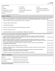 Form 3226 Freestanding Emergency Medical Care Facility License Application - Texas, Page 2