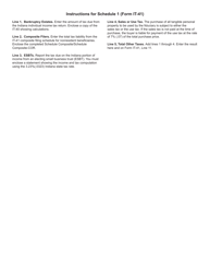 Form IT-41 (State Form 57131) Schedule 1 Other Taxes - Indiana, Page 2