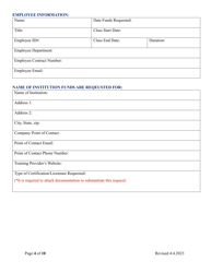 Training &amp; Professional Development Request Form - Colorado, Page 4