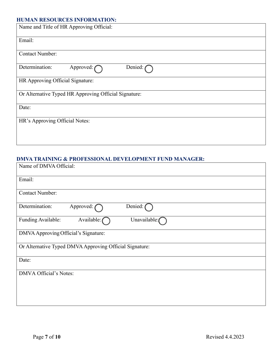 Colorado Training & Professional Development Request Form - Fill Out ...