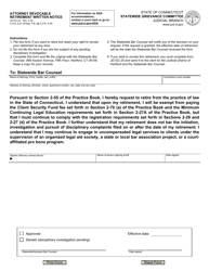 Document preview: Form JD-GC-24 Attorney Revocable Retirement Written Notice - Connecticut