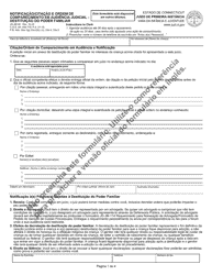 Document preview: Form JD-JM-40PT Notice/Summons and Order for Hearing - Termination of Parental Rights - Connecticut (Portuguese)