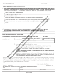 Form JD-FM-222PT Application for Emergency Ex Parte Order of Custody - Connecticut (Portuguese), Page 3