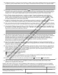 Form JD-FM-281PT Affidavit in Support of Request for Entry of Judgment of Dissolution of Marriage or Legal Separation - Connecticut (Portuguese), Page 2