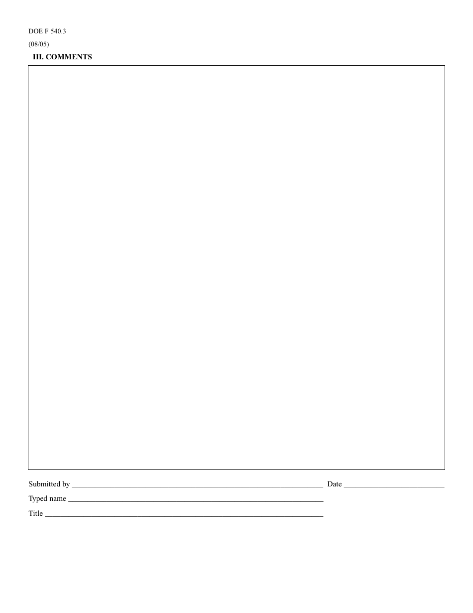 DOE Form 540.3 Quarterly Program Report - Weatherization Assistance Program, Page 3