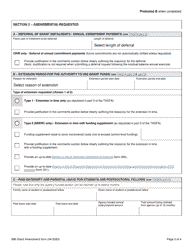 Form 996 Grant Amendment Form - Canada, Page 2