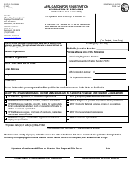 Document preview: Form CT-NRP-1 Application for Registration - Nonprofit Raffle Program - California