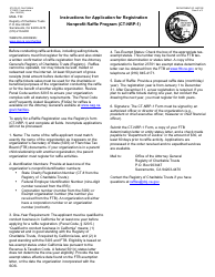 Form CT-NRP-1 Application for Registration - Nonprofit Raffle Program - California, Page 3