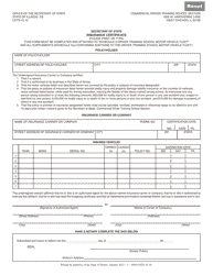 Document preview: Form DSD CDTS-10 Insurance Certificate - Illinois