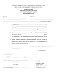 Form DSD SR12 Affidavit for Termination of Suspension - Illinois, Page 2