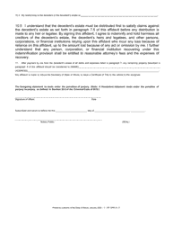 Form RT OPR31 Small Estate Affidavit - Illinois, Page 3