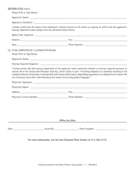 Form VSD820 Certification for Hearing Impaired License Plates - Illinois, Page 2