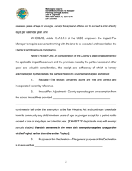Declaration of Restrictive Covenant Regarding School Impact Fee - Palm Beach County, Florida, Page 2