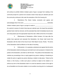 Declaration of Restrictive Covenant Regarding School Impact Fee - Palm Beach County, Florida, Page 3