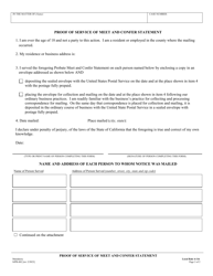 Form SJPR-002 Probate Meet and Confer Statement - County of San Joaquin, California, Page 2