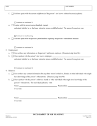 Form SJPR-004 Declaration of Due Diligence - County of Joaquin, California, Page 2
