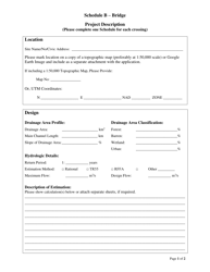 Document preview: Schedule B Bridge - Newfoundland and Labrador, Canada