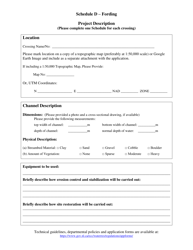 Document preview: Schedule D Fording - Newfoundland and Labrador, Canada