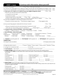DHHS Form 400 DHEC Application for Medicaid Family Planning Coverage - South Carolina, Page 3