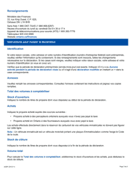 Forme 3429F Guide Comment Remplir La Declaration a L&#039;intention DES Consommateurs De Propane - Gt89c - Ontario, Canada (French), Page 3