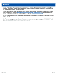 Forme 3429F Guide Comment Remplir La Declaration a L&#039;intention DES Consommateurs De Propane - Gt89c - Ontario, Canada (French), Page 5