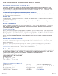 Forme 3232F Guide Relatif a La Demande De Remboursement - Sommaire Et Annexe 3 Teu - Ontario, Canada (French), Page 2