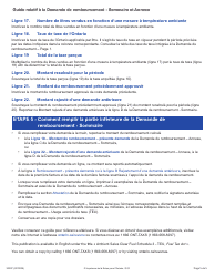Forme 3232F Guide Relatif a La Demande De Remboursement - Sommaire Et Annexe 3 Teu - Ontario, Canada (French), Page 5