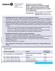 Forme 9988F Materiel Auxiliaire Fonctionnant a Partir D&#039;une Unite De Prise De Force (Pto) (Alimentation Du Materiel De P.d.f. a Partir Du 1er Juillet 2017) - Ontario, Canada (French), Page 2