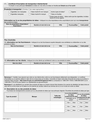 Forme 0506F Demande D&#039;inscription Pour Les Produits Du Tabac - Ontario, Canada (French), Page 6