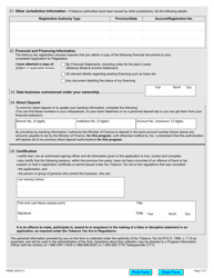 Form 0506E Application to Register Tobacco Products - Ontario, Canada, Page 7