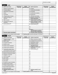 Forme 9968F Evaluation Par Questionnaire Financier - Entreprise - Ontario, Canada (French), Page 2