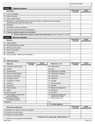 Forme 9968F Evaluation Par Questionnaire Financier - Entreprise - Ontario, Canada (French), Page 3