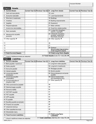 Form 9968E Financial Questionnaire Assessment - Corporate - Ontario, Canada, Page 2